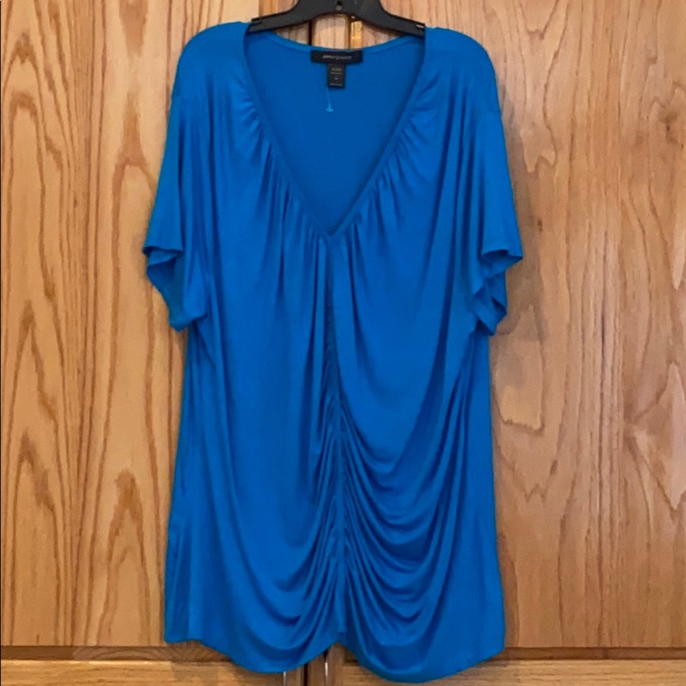 Sz 26 turquoise blue top Ashley Stewart blouse